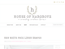 Tablet Screenshot of houseofhargrove.com